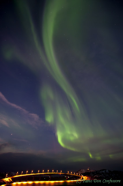 Aurora over the Bridge - Polarlicht in der Morgendämmerung - Kp9