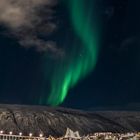 Aurora-Tornado über der Eismeerkathedrale