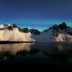 Aurora über dem Vestrahorn