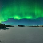 Auroras Tanz mit dem Mond