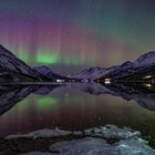 Aurorashow über Ullsfjord