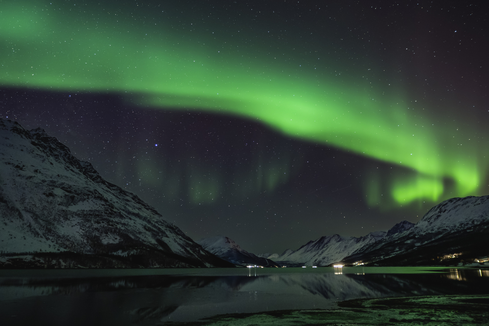 Aurorawirbel am Ullsfjord