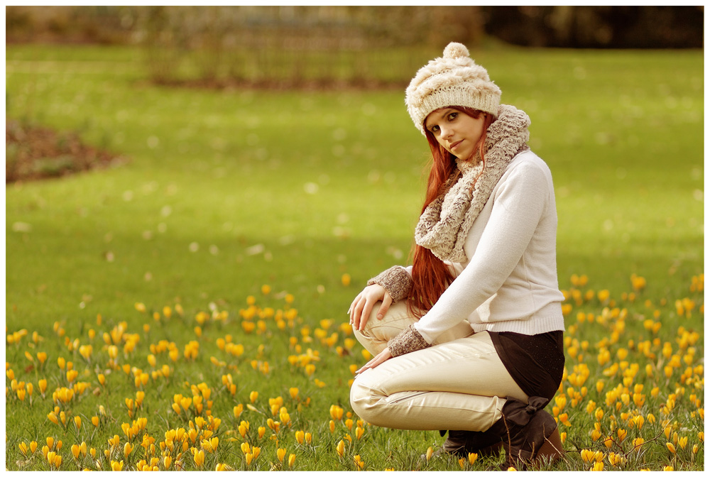 aurore dans le parc