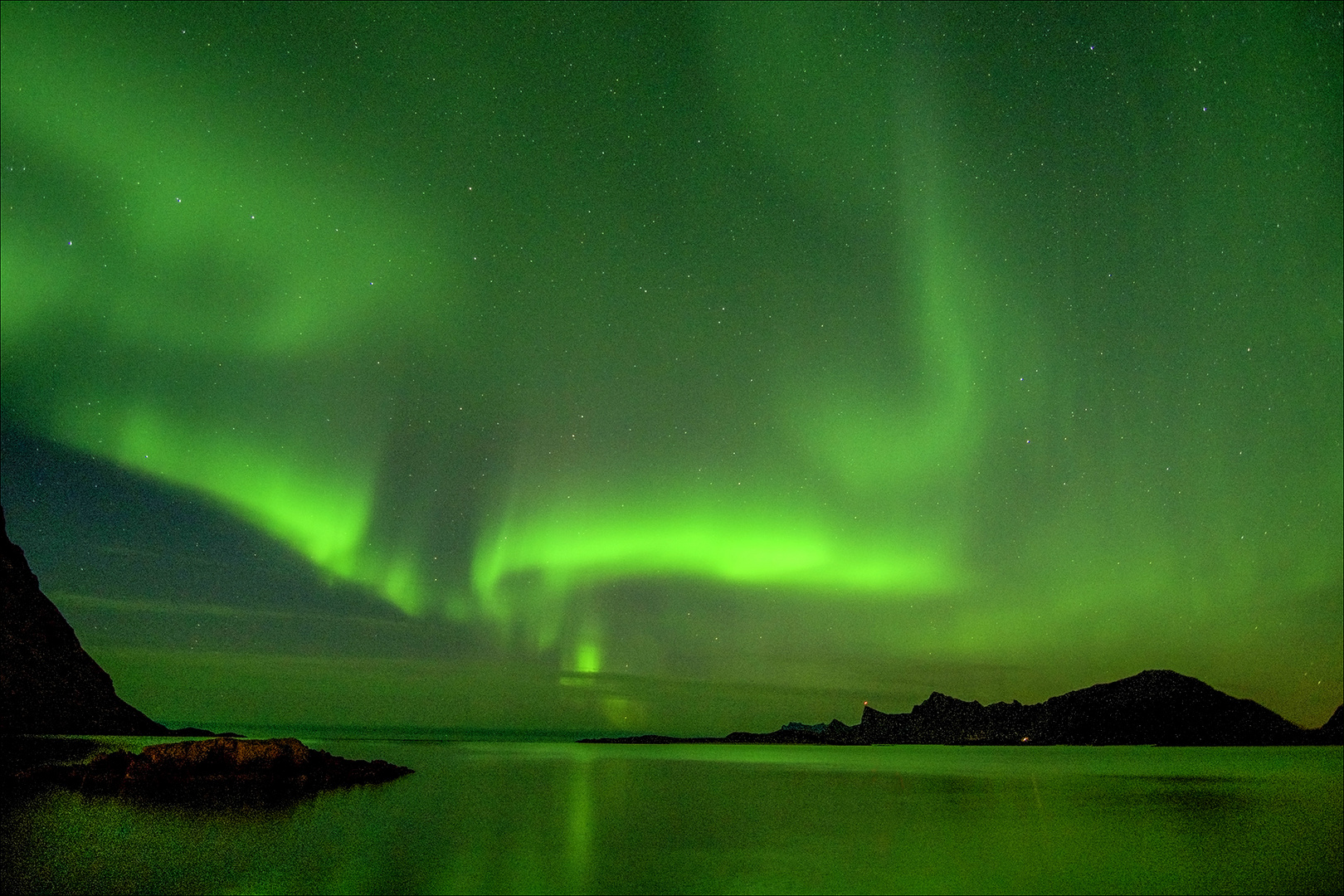 Aurore sur les îles Lofoten