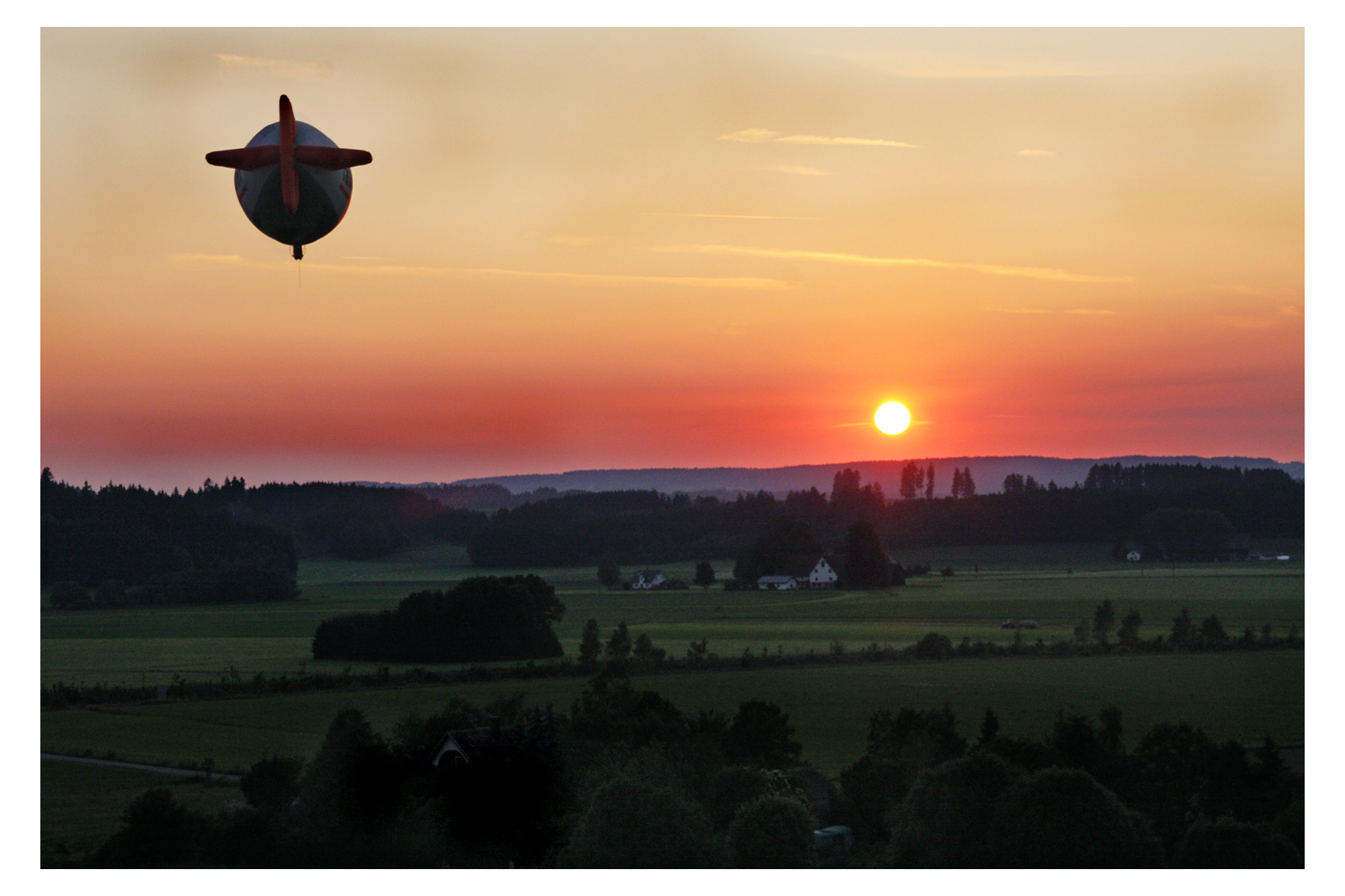 Aus dem Ballon im Allgäu