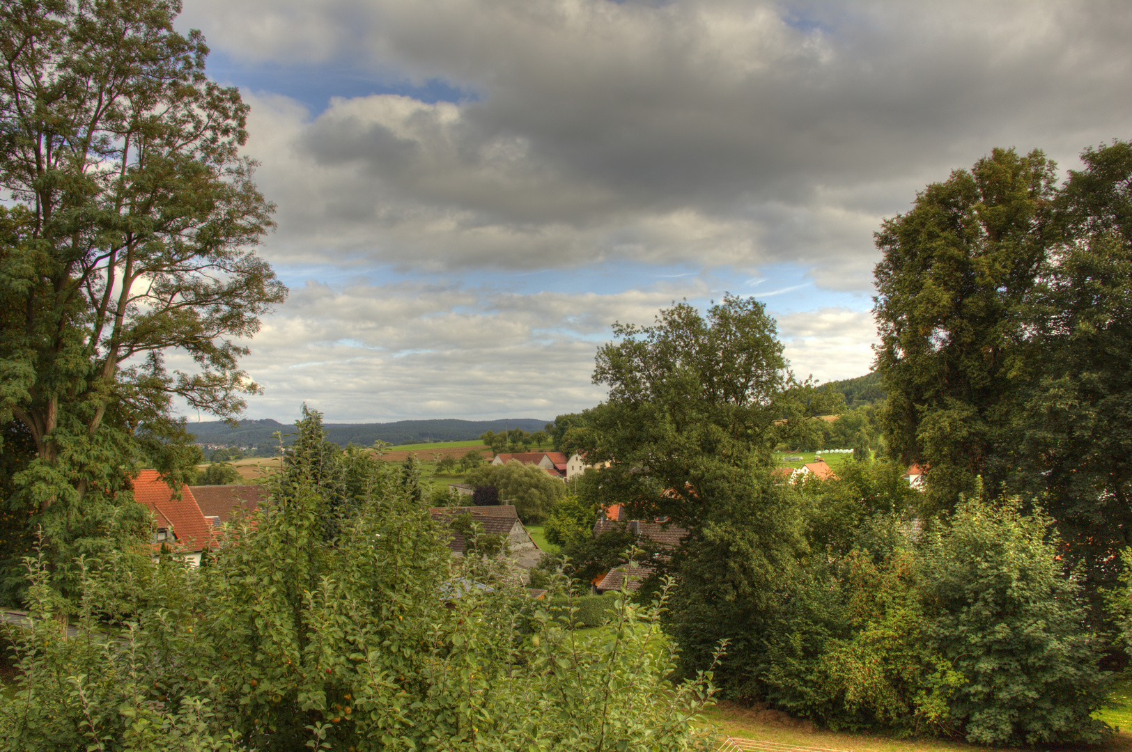 aus dem Fenster