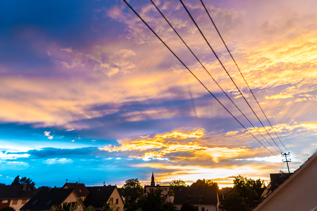 aus dem Fenster