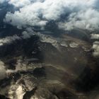 Aus dem Flieger: die Rocky Mountains
