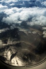 Aus dem Flieger: die Rocky Mountains