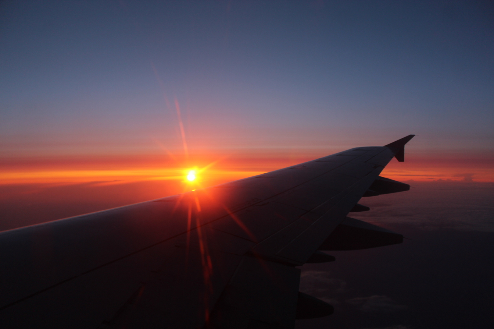 Aus dem Flugzeug Airbus-A321