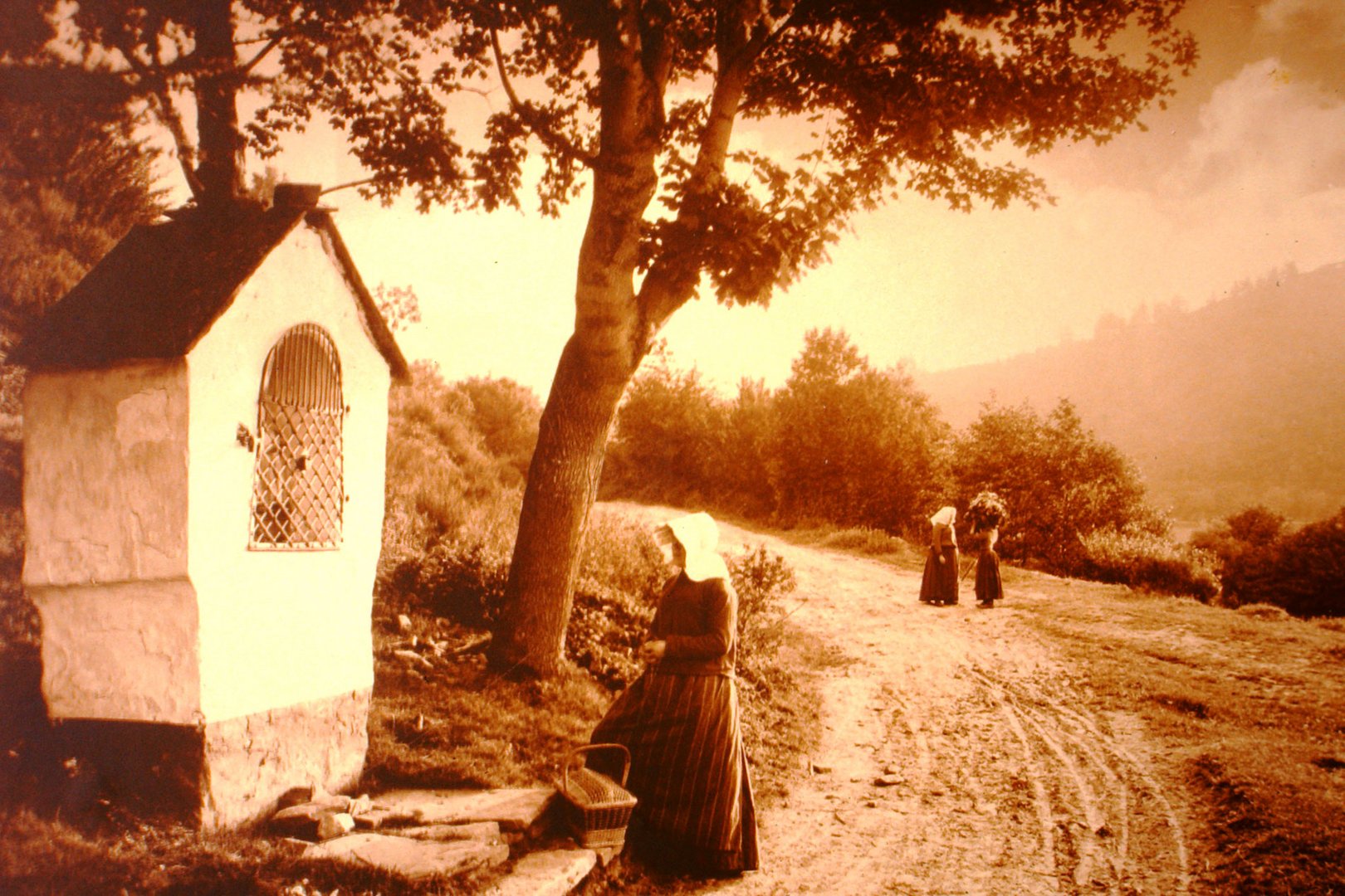 Aus dem Fotoalbum "Antweiler und Umgebung 1906"  :  Im Vorübergehen.