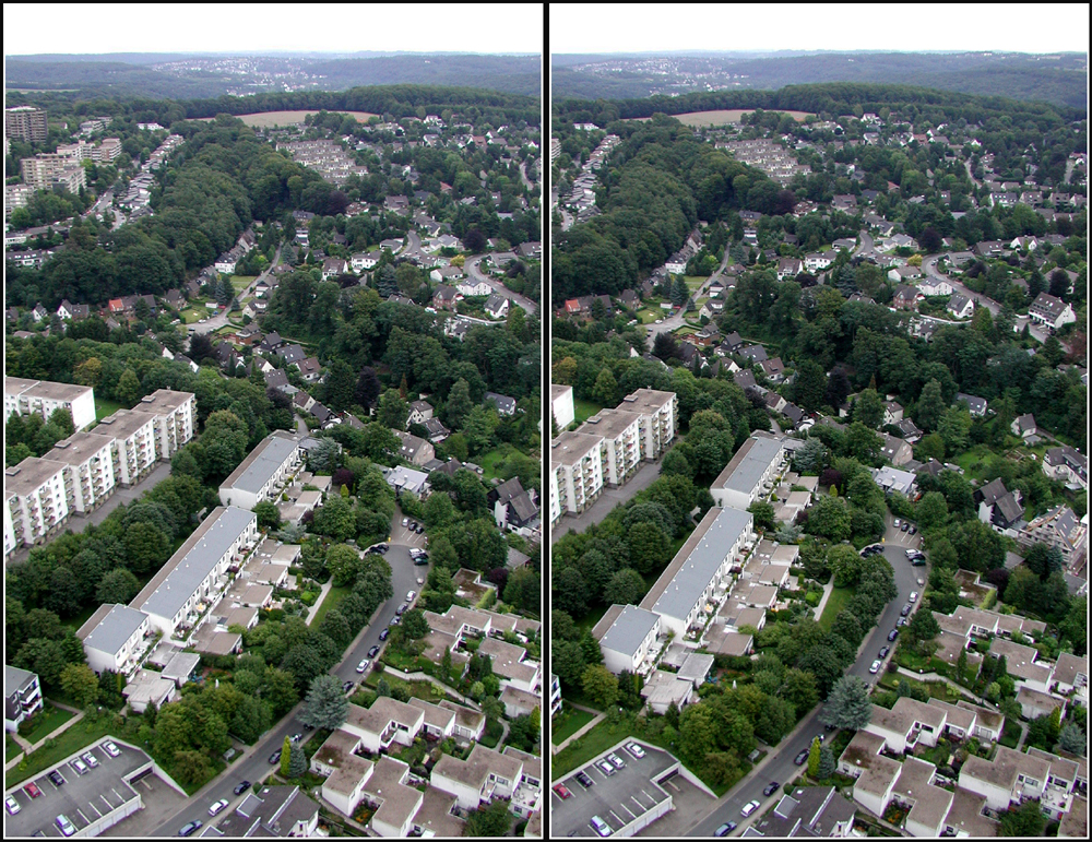 Aus dem Heißluftballon