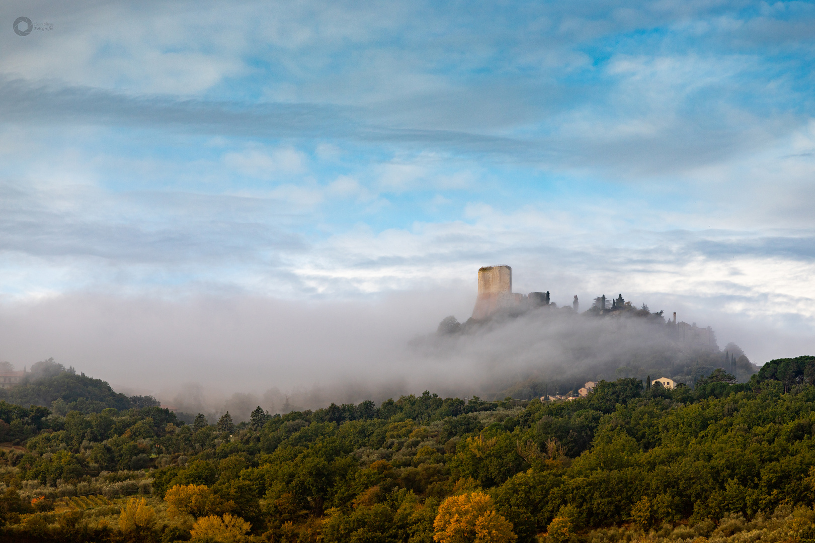 Aus dem Nebel heraus