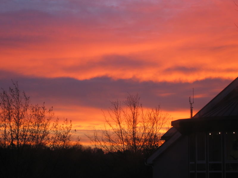 Aus dem Wohnzimmerfenster am Samstag Morgen