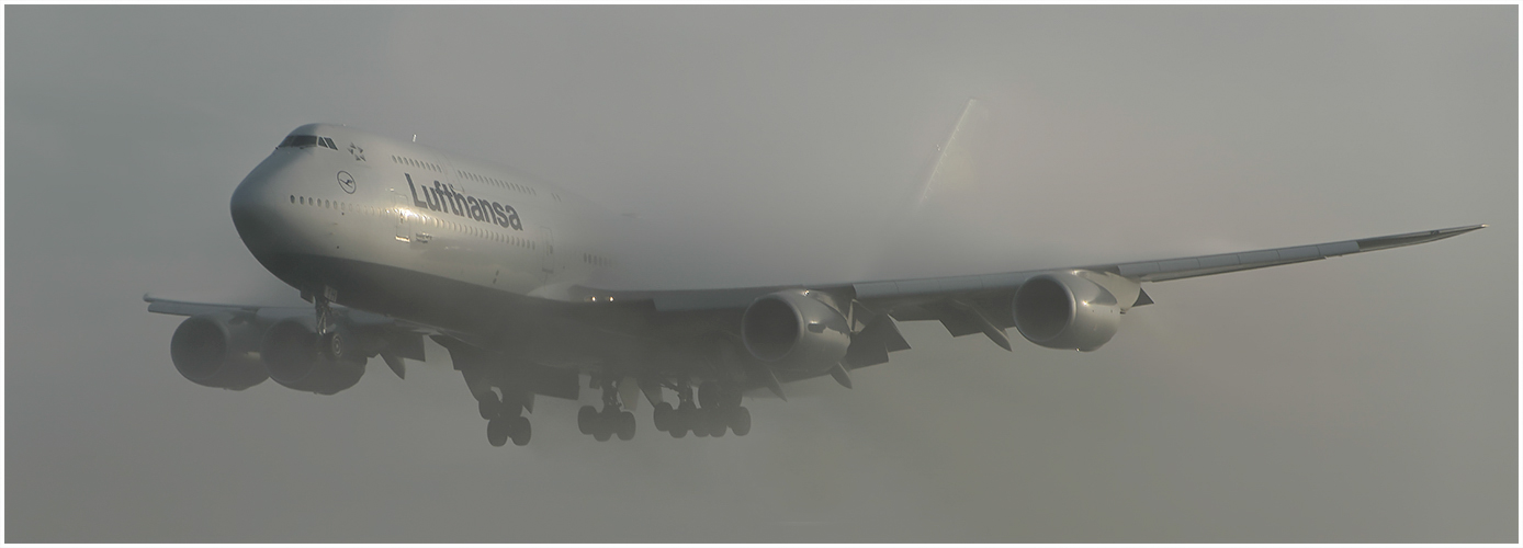 Aus den Nebel heraus