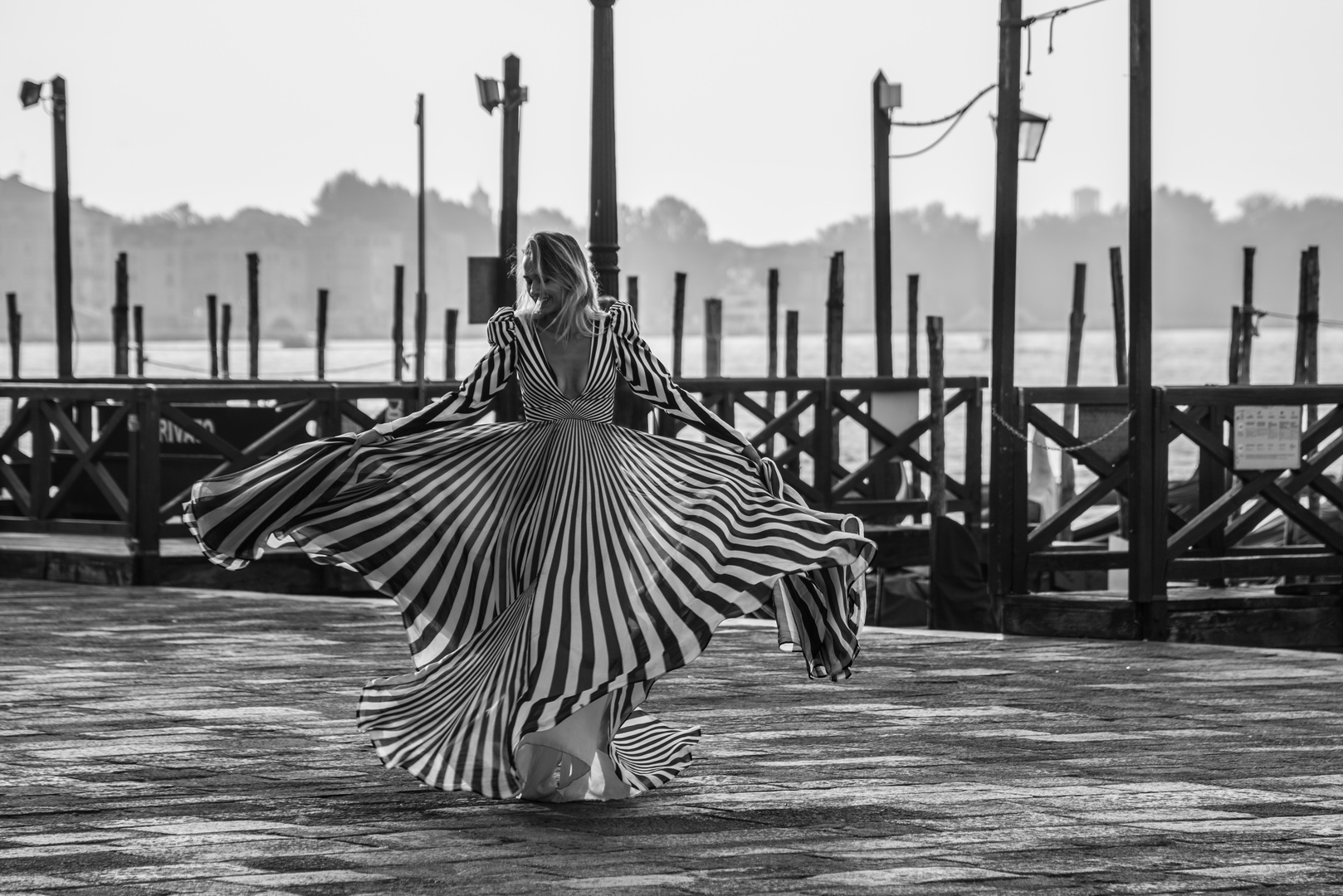 aus der Serie: morgens um 7 auf der Piazza San Marco in Venedig