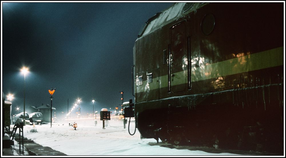Aus der Serie Nacht/Schnee und Winter 1987 noch ein Bildchen
