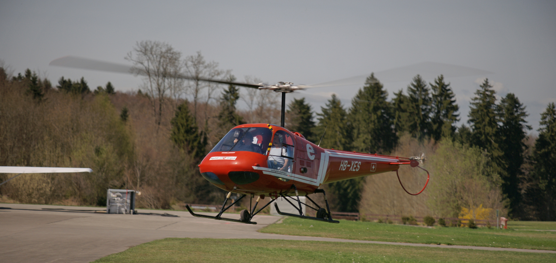 Ausbildungsflug mit dem Heli in Buttwil