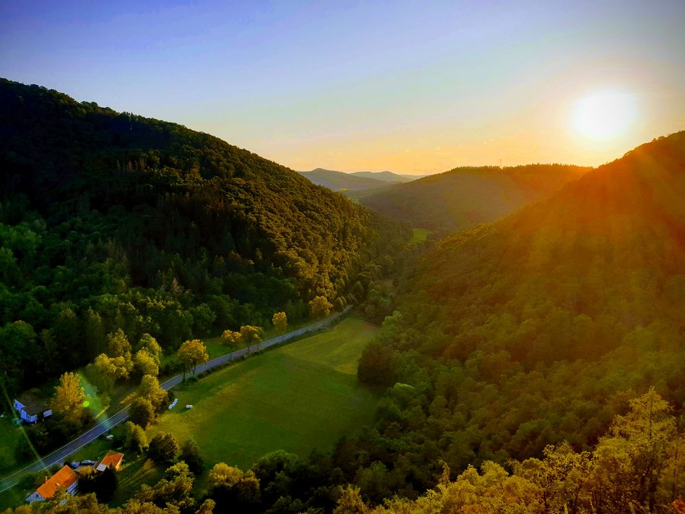 Ausblick Foto & Bild  sonnenuntergang, himmel, landschaft Bilder auf 