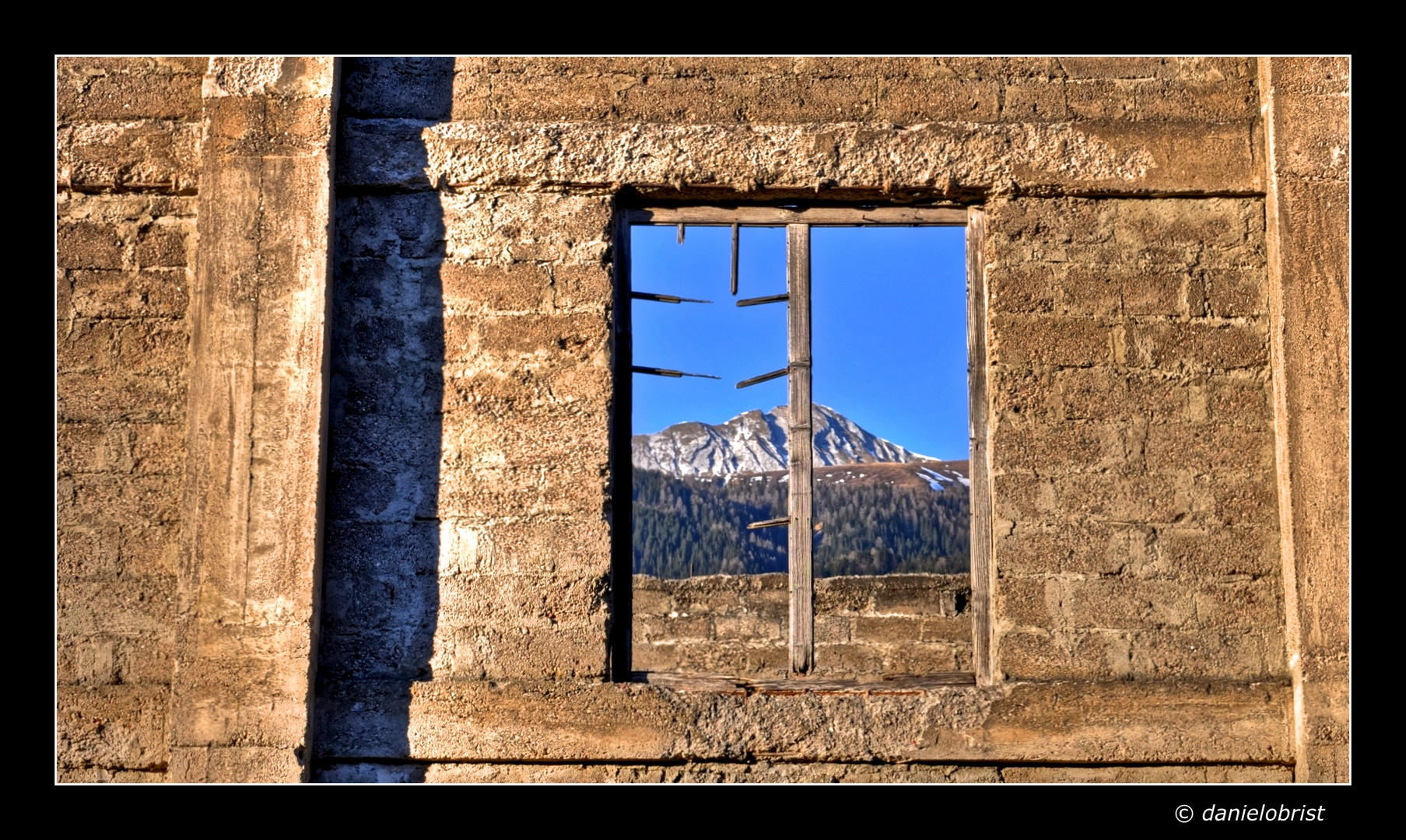 Ausblick - Alte Ziegelei in St. Daniel / Gailtal