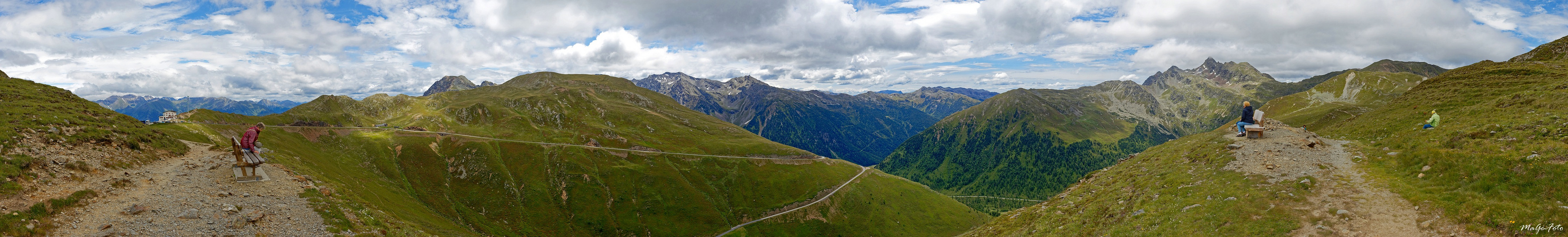 Ausblick am Penser Joch