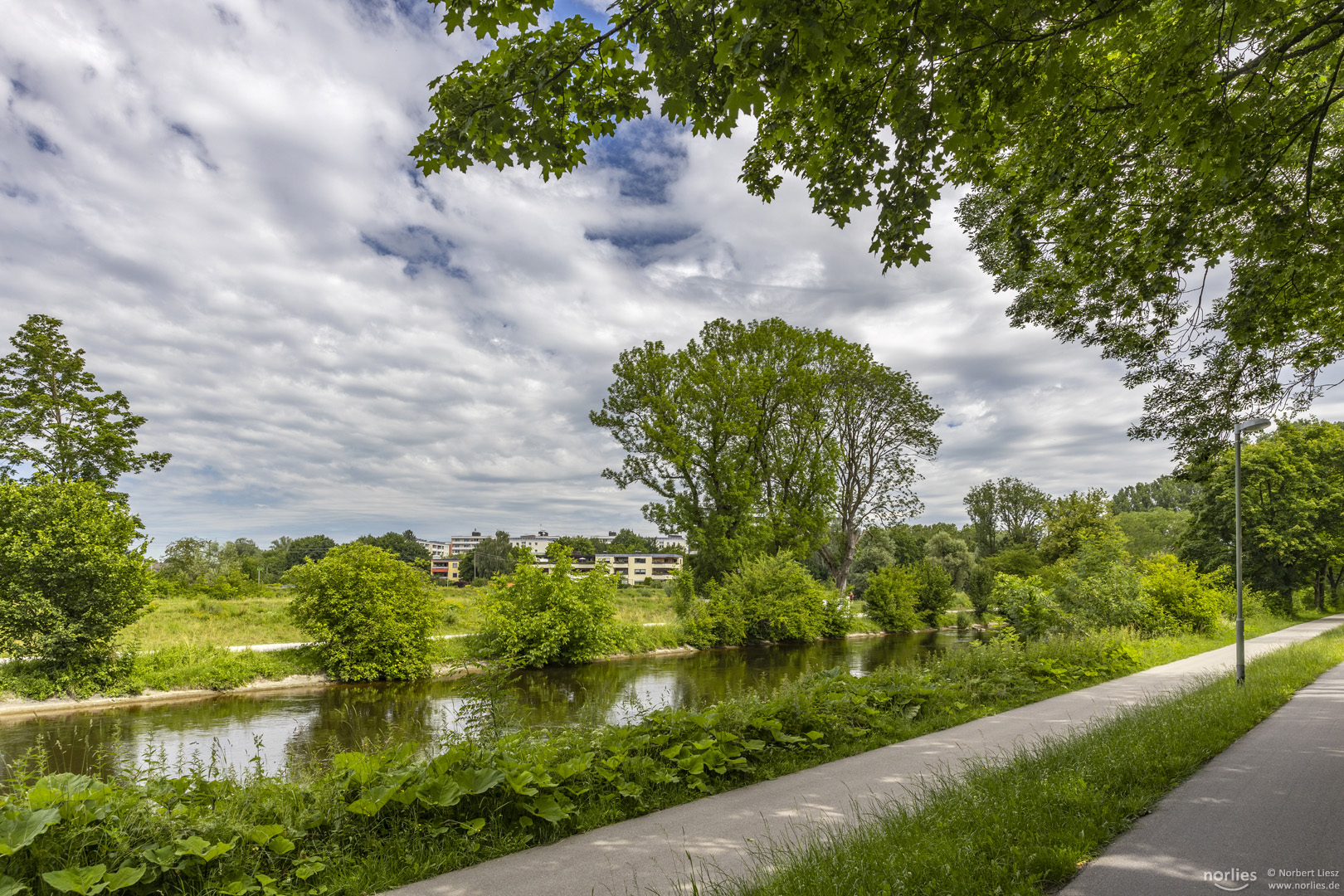 Ausblick am Wertachkanal