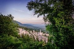 Ausblick auf Assisi bei Tag