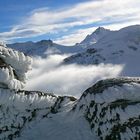 Ausblick auf Berge und Wolken