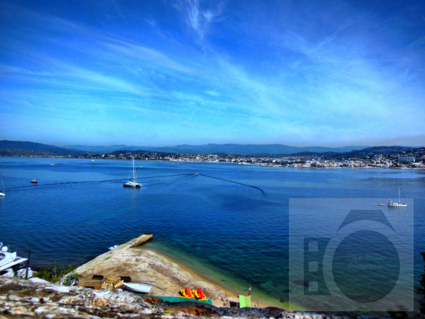 Ausblick auf Cannes- Frankreich