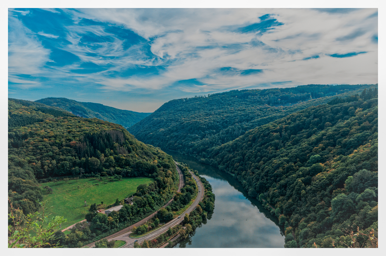 Ausblick auf das schöne Saartal