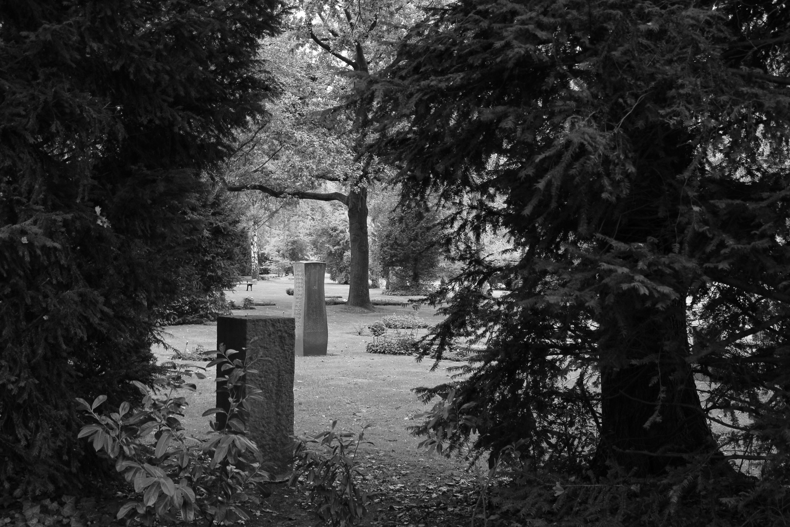 Ausblick auf dem Friedhof