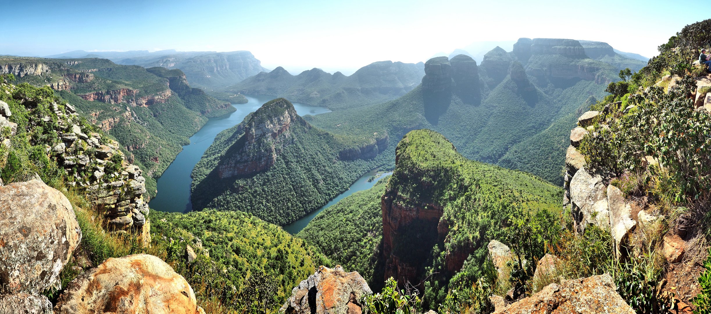 Ausblick auf den Blyde River Canyon vom Three Rondavels View Point