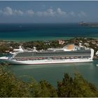 Ausblick auf den Hafen von Castries...