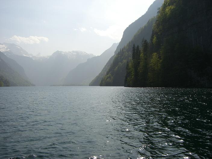 Ausblick auf den Königssee ...