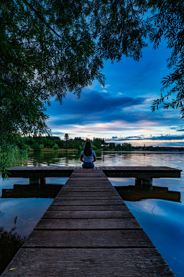 Ausblick auf den Losheimer Stausee