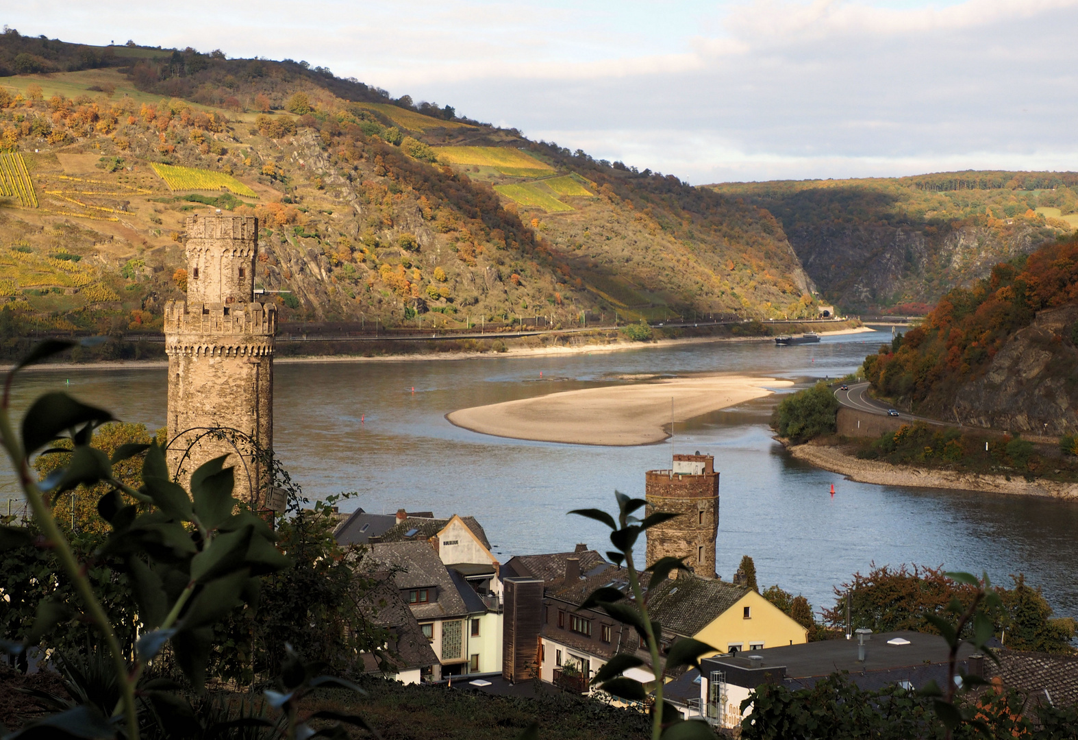 Ausblick auf den Rhein … von Oberwesel aus … 