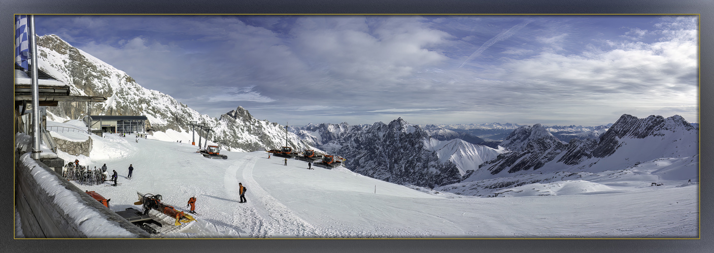 Ausblick auf der Zugspitze