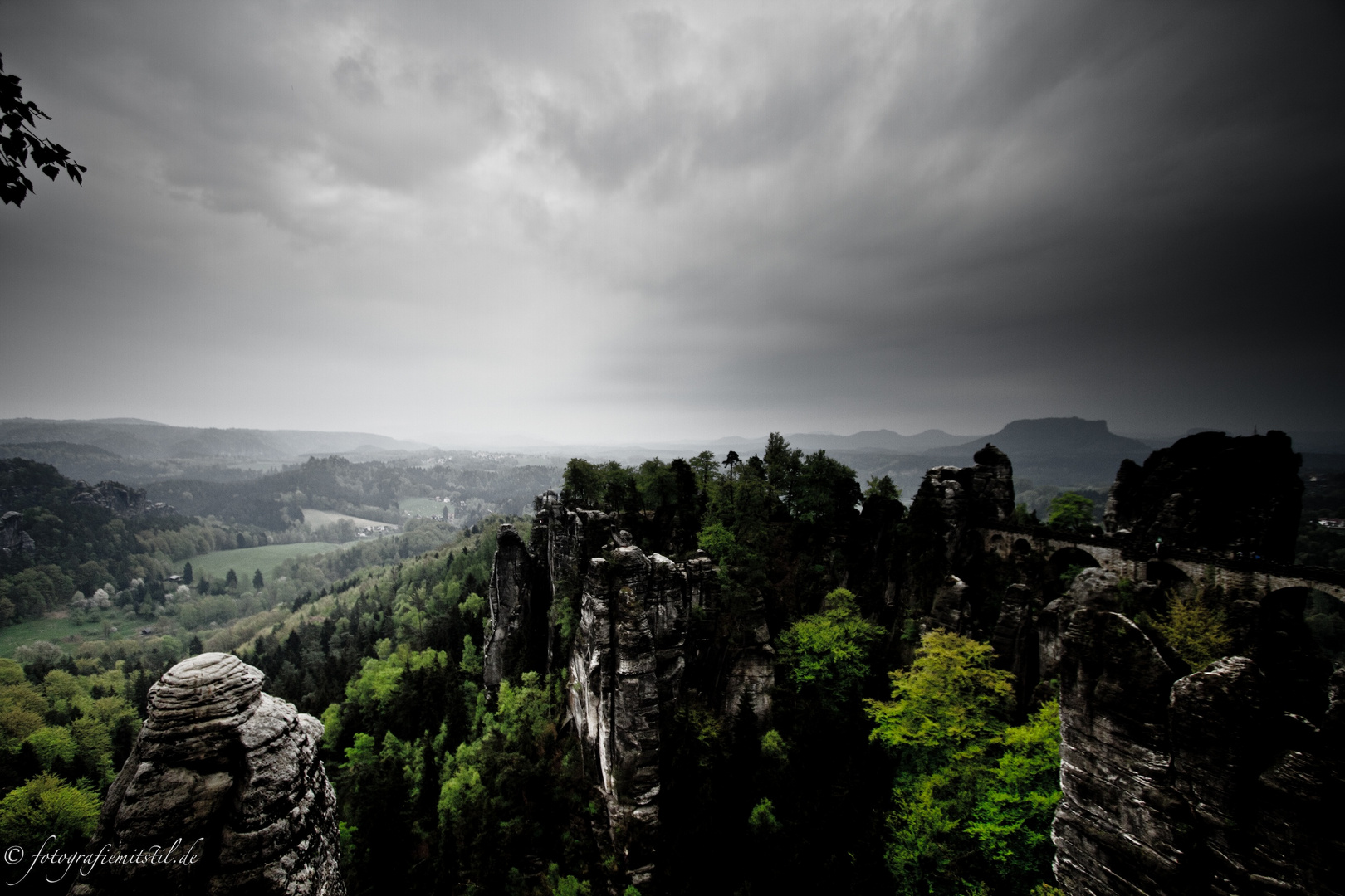 Ausblick auf die Bastei