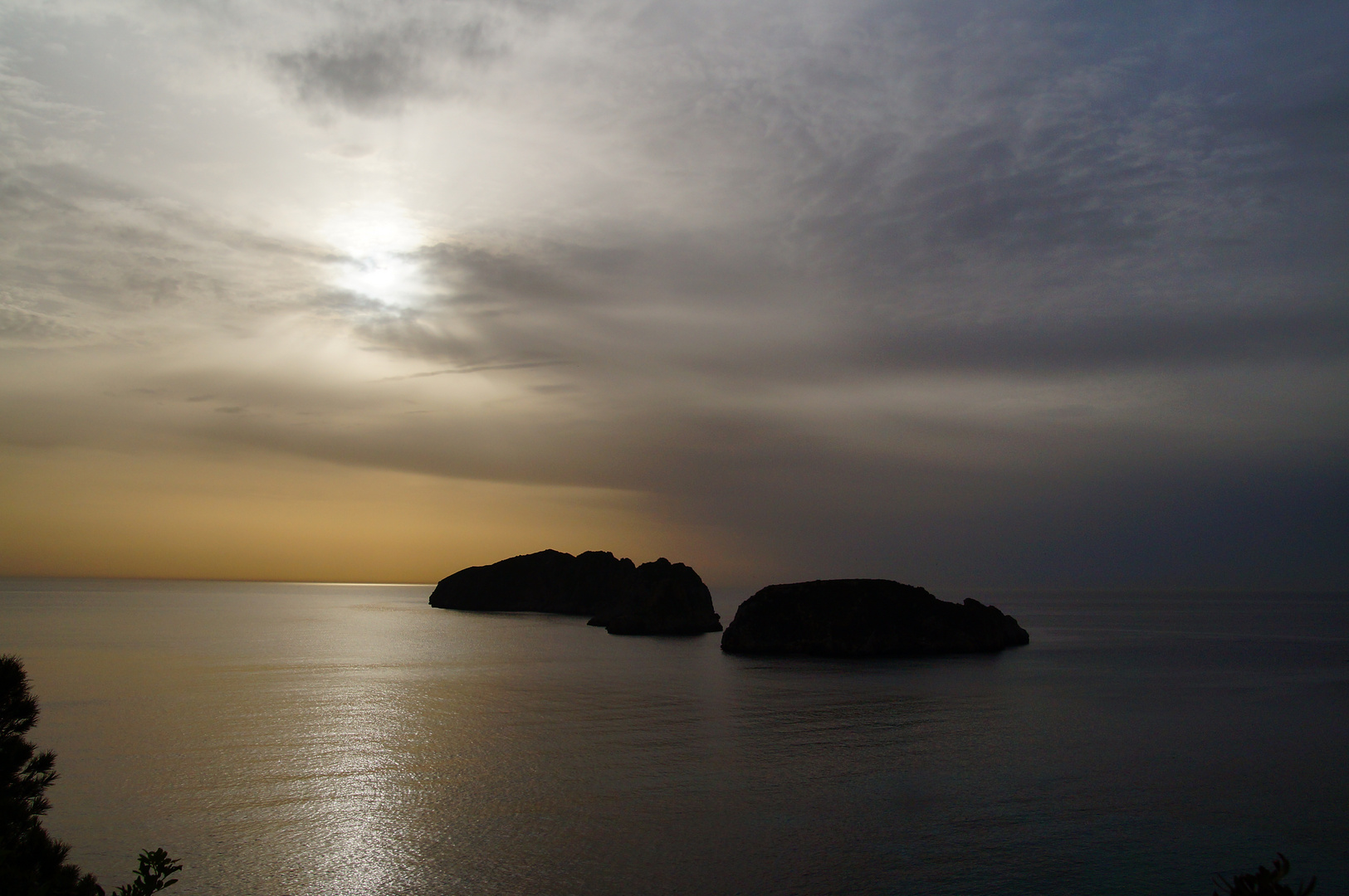 Ausblick auf die Malgrat Inseln - Sonnnuntergang, Mallorca