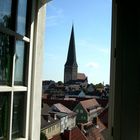 Ausblick auf die Petrikirche in Rostock