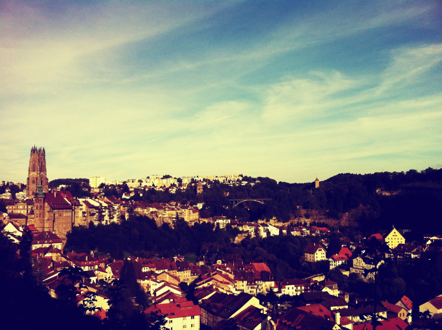 Ausblick auf Fribourg