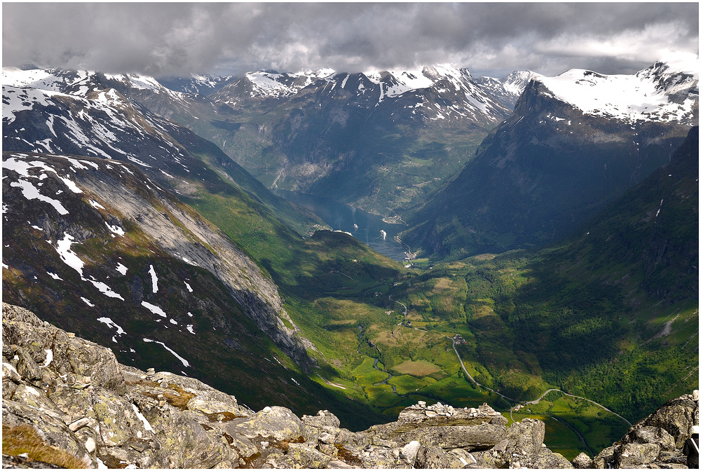 Ausblick auf Geiranger