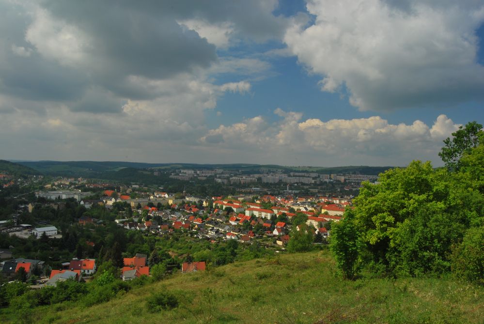 Ausblick auf Gera Zwötzen+Lusan! Foto & Bild himmel, wolken, himmel