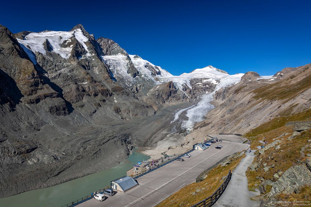 Ausblick auf Großglockner und Pasterze