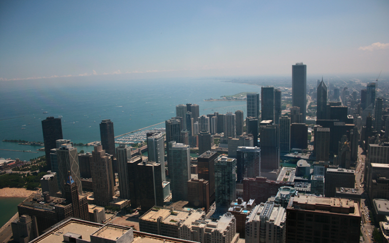 Ausblick auf Lake Michigan