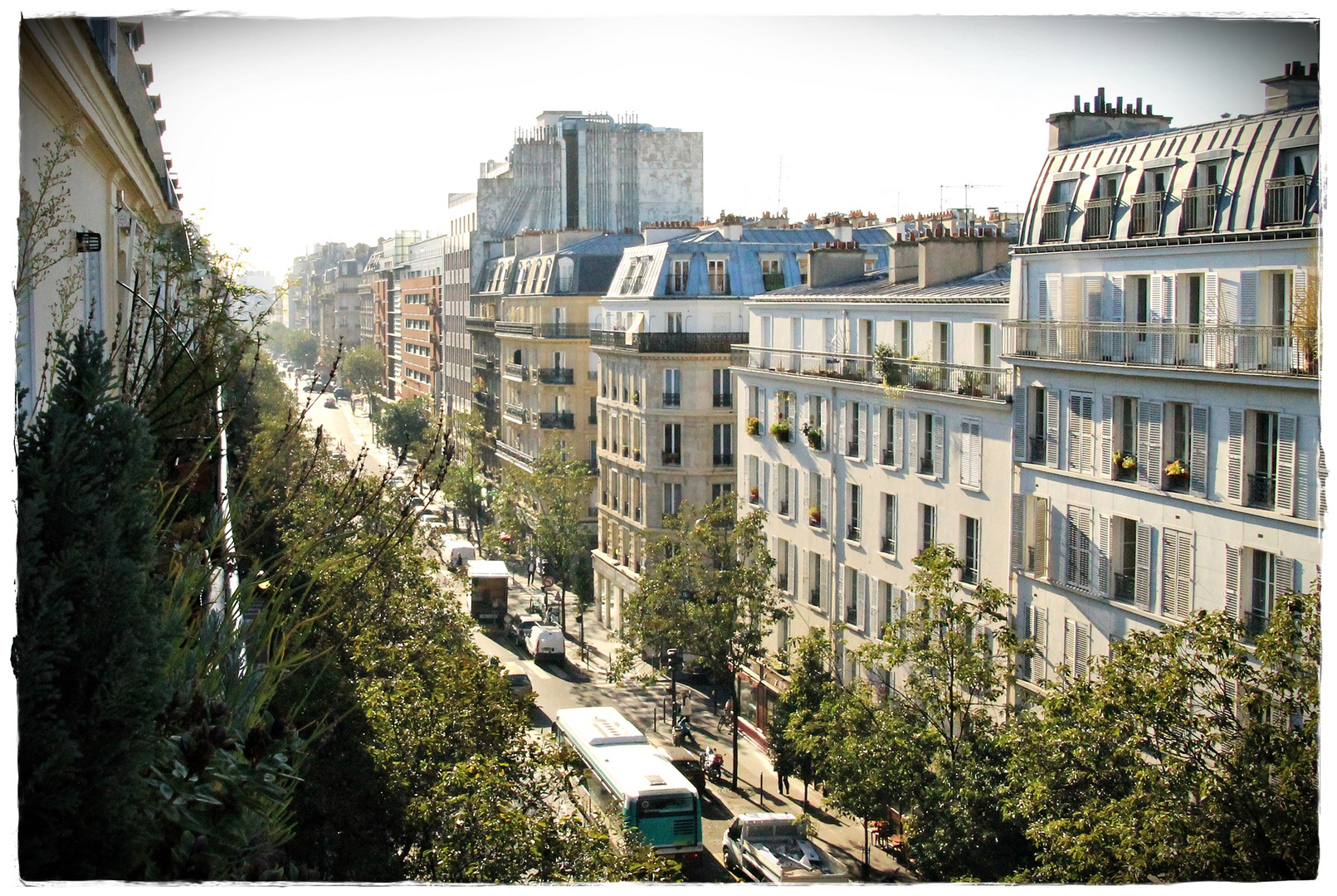 Ausblick auf Pariser Straßen