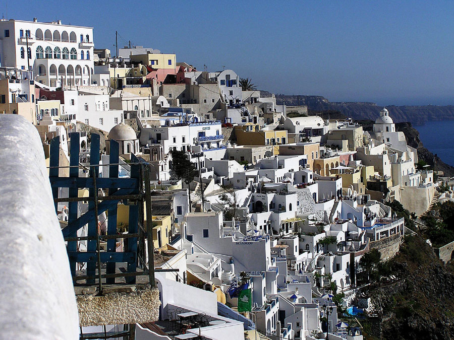 Ausblick auf Thira