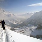 Ausblick auf Warth am Arlberg