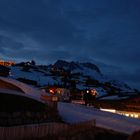 Ausblick aus dem Hotal Montana in Oberlech