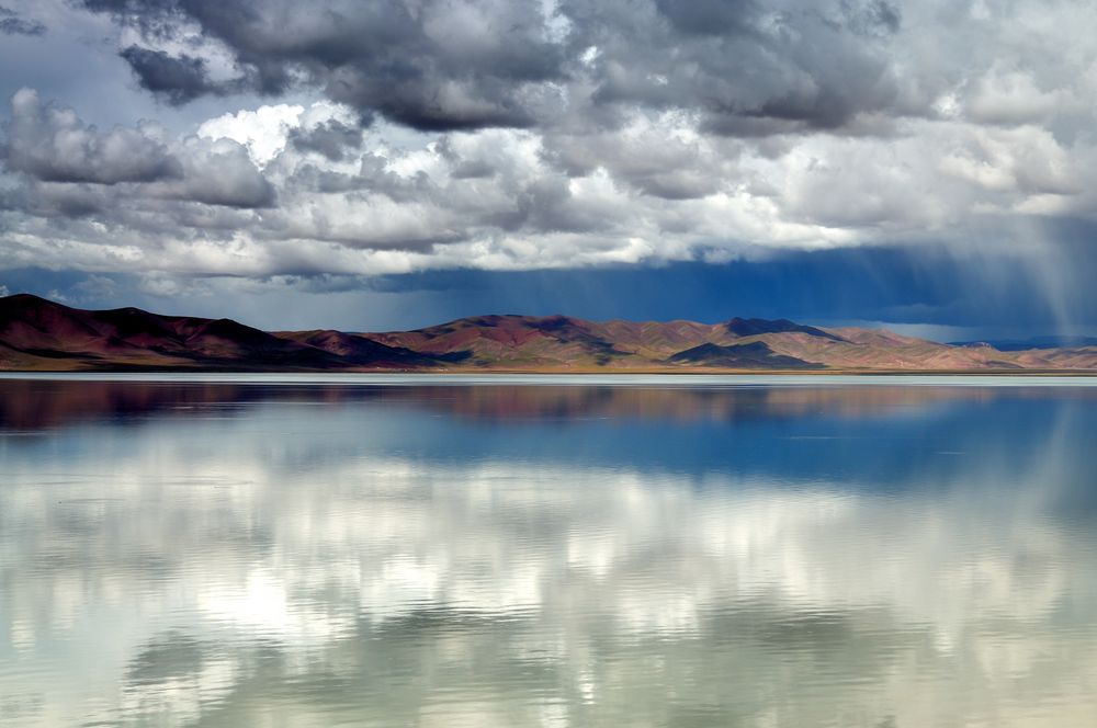 Ausblick aus dem Zug von Xining nach Lhasa